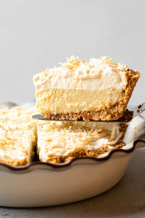 Triple Coconut Cream Pie, Best Coconut Cream Pie, Baking Recipes Pie, Coconut Cream Pie Recipes, Coconut Tart, Coconut Pudding, Coconut Desserts, Coconut Pie, Cream Pie Recipes