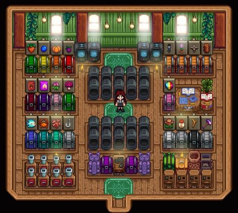 Shed Layout, Stardew Farms, Stardew Valley Layout, Stardew Valley Tips, Stardew Valley Farms, Shed Interior, Farm Layout, Farm Design, Stardew Valley