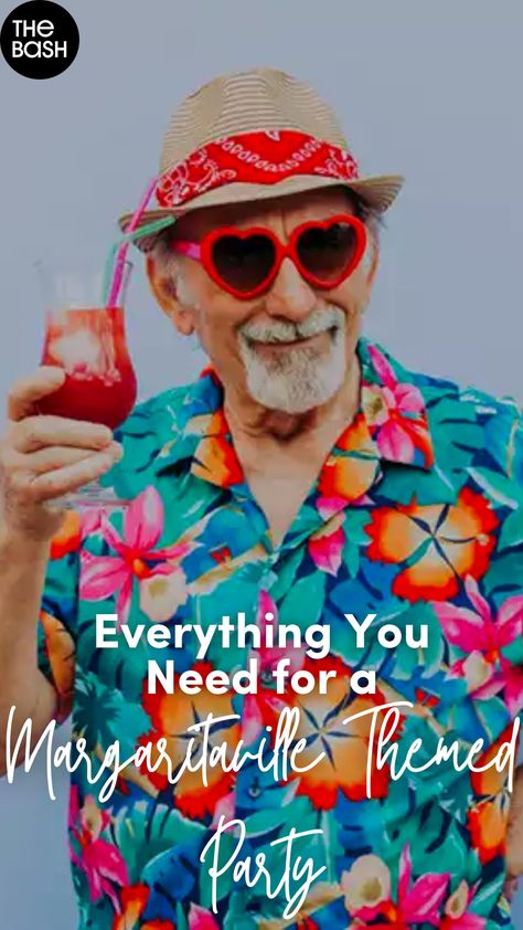 Combine island vibes, tropical cocktails, and live music, and you’re on your way to hosting a true Margaritaville themed party that Jimmy Buffett would approve of! 🌺 Click here for more ideas! 🎉 #thebash #margaritaville #themedparty #partytheme #partyideas #margaritavillethemedparty #tropical #tropicalparty #partyplanning #margaritas #margartiaparty #adultparty #happyhourparty #troicalvacationparty #theme #partyfood #themedfood #partydrinks #themeddrinks #cocktailrecipes #cocktails #mocktails Jimmy Buffet Drink Recipes, Margarita Ville Party Outfit, Margaritaville Themed Party Food, Margaritaville Costume Ideas, Margaritaville Themed Patio, Margaritaville Outfit Ideas, 5 Oclock Somewhere Party, Jimmy Buffet Themed Birthday Party, Jimmy Buffet Retirement Party