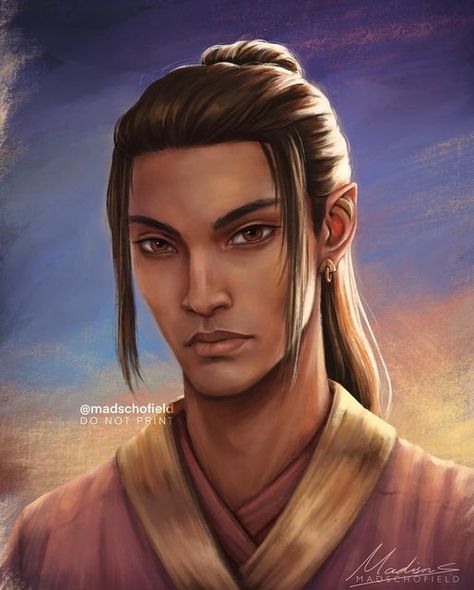 Mads Schofield on Instagram: "⛩️ Thesan 🌅 Next in the portrait series is High Lord of the Dawn court, Thesan. Not much is known about Thesan and his people. He hosted all the High Lords in his court for their meeting and defended Prythian against the forces of Hybern. He also gave a kernel of his power twice to save Feyre and Rhysand. Hopefully we will have an opportunity to see more of the people of the Dawn court, especially the Xian, one of whom being Nuan who crafted Lucien's eye 👀 The p Mads Schofield, The Dawn Court, Charlie Bowater, Sara J Maas, Tree Drawings Pencil, Roses Book, Feyre And Rhysand, Portrait Series, A Court Of Wings And Ruin