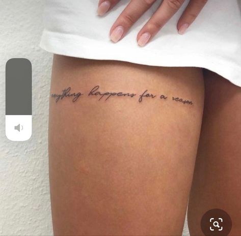 Thigh Writing Tattoo, Writing Tattoo Ideas, Tattoos Foot, Small Thigh Tattoos, Writing Tattoo, Foot Tattoos For Women, Subtle Tattoos, Best Tattoo Designs, Online Group