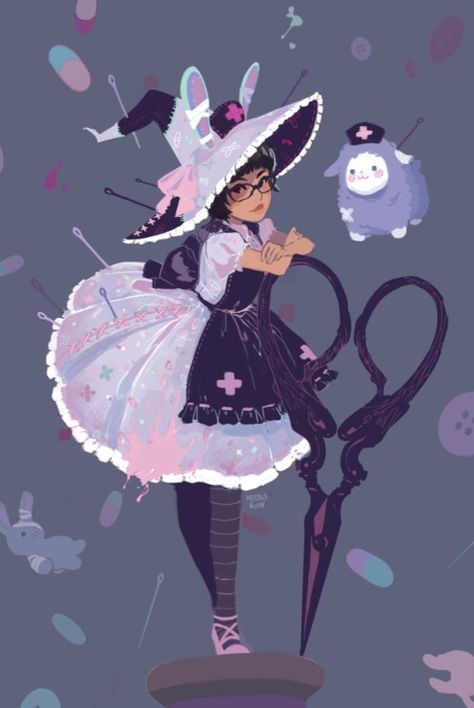 Witch Poses, Witch Character Design, Witch Oc, Witch Characters, Arte Do Kawaii, Cute Witch, Arte Sketchbook, Witch Art, 판타지 아트