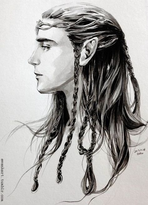 Loki as an elf - Beautiful Male Elf, John Howe, Tolkien Elves, Tolkien Art, An Elf, Legolas, Arte Fantasy, Middle Earth, A Drawing