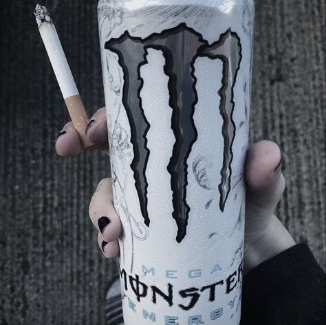 Pinterest Widget Icon, Grunge Food, Girl Grunge Aesthetic, Alex Core, White Monster, Monster Energy Drink, Girl Grunge, Pretty Pens, Girl Dinner