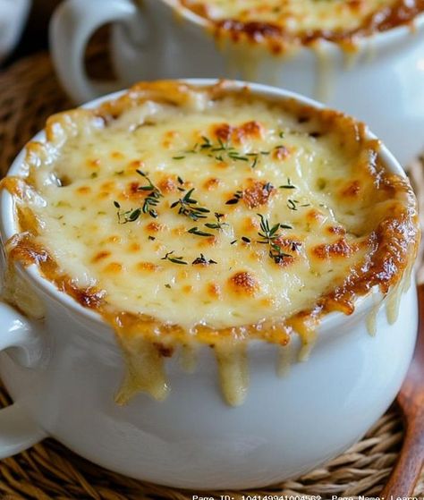 Learn new Recipes French Onion Soup Burger Recipe, Onion Soup Burgers, Homemade French Onion Soup, Onion Soup Recipe, French Onion Soup Recipe, Onion Soup Recipes, How To Cook Burgers, Cheese Topping, Comfort Dishes