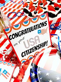 Citizenship Party Ideas, Usa Citizenship, Americana Party, Citizenship Party, Australian Citizenship, American Themed Party, Welcoming Party, American Citizenship, Us Citizenship