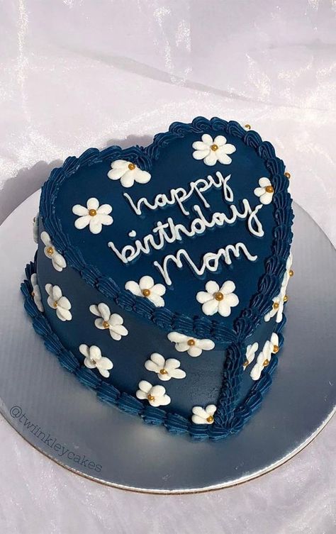 birthday cake ideas, simple birthday cake ideas, birthday cake ideas easy, birthday cake ideas for adults, birthday cake ideas for girls, birthday cake ideas for boys, birthday cake decorating Birthday Cake Ideas For Mum, Simple Birthday Cakes For Mom, Simple Round Birthday Cake For Men, Birthday Cake Dark Blue, Dark Blue Birthday Cake, Navy Birthday Cake, Cake Ideas For Girls Birthday, Birthday Cake Ideas Simple, Blue Cake Ideas Birthday