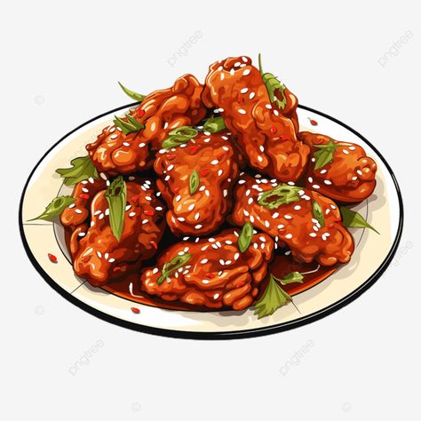 general tsos chicken general tsos chicken china food transparent png General Tsos Chicken, Food Transparent, Teriyaki Chicken And Rice, Fire Chicken, Tso Chicken, General Tso Chicken, General Tso, China Food, Food Artwork