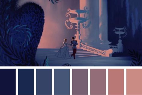 Color palette Cinderella Color Palette, Medieval Color Palette, Comic Color Palette, Disney Color Palette, Disney Cinderella Movie, Movie Color Palette, Modern Disney Characters, Tree Story, Cinderella Movie