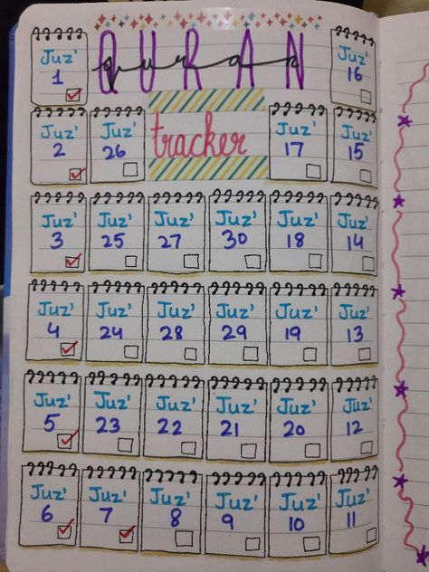 Here is my Quran tracker that i will InshaAllah finish in Ramadan. How To Finish Quran In Ramadan, Ramadan Quran Schedule, Quran Memorization Planner, Ramadan Notes, Ramadan Journal Ideas, Diary Writing Ideas Creative, Ramadan Board, Islamic Journaling, Ramadan Tracker