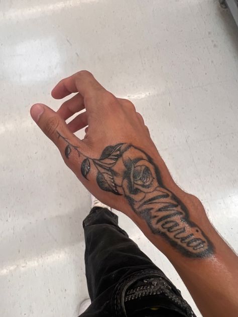 men tattoo Matching Guy Tattoos Best Friends, Small Tattoos For Men Shoulder, Tattoo Ideas For Men Daughter, Rip Hand Tattoos For Guys, Hand Name Tattoos For Guys, Name On Hand Tattoo Men, Tattoo Designs Men Hand Simple, Now Time Tattoo, Edgar With Tattoos