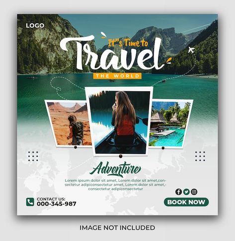 Travel Advertising Design, Travel Banner, Travel Flyer, Event Poster Template, Travel Creative, Travel Advertising, Banner Design Inspiration, Illustrator Design Tutorial, Travel Poster Design