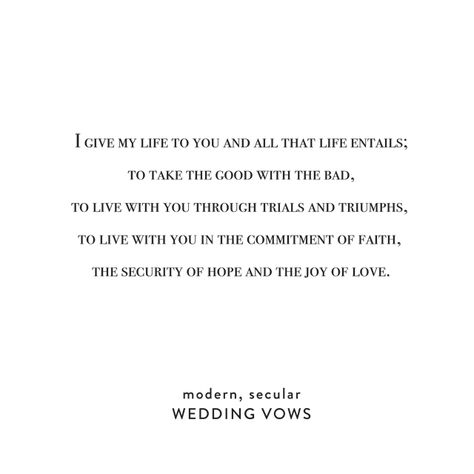 Secular Wedding Vows, Simple Vows, Simple Wedding Vows, Real Wedding Vows, Vows For Him, Wedding Vows For Him, Modern Wedding Vows, Romantic Wedding Vows, Traditional Wedding Vows