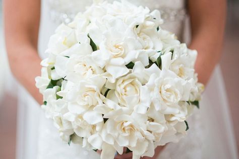 Gardenia Bouquet, Gardenia Wedding, White Gardenia, Beautiful Wedding Flowers, Rose Wedding Bouquet, White Wedding Bouquets, England Wedding, Elegant Flowers, Bride Bouquets