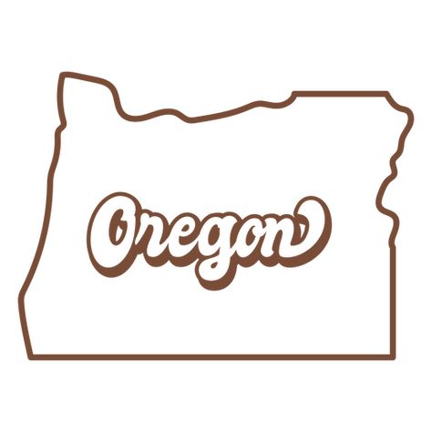 The state of oregon map in brown PNG Design Brown Png, Oregon Map, State Of Oregon, Oregon State, Create T Shirt, Design Ad, Png Design, Svg Design, Background Design