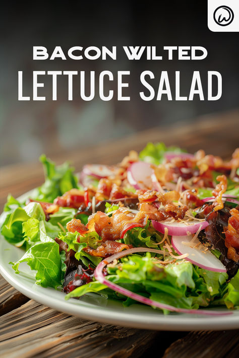 Bacon Wilted Lettuce Salad Bacon Ranch Salad Lettuce, Wilted Salad With Bacon, Iceburgers Lettuce Salad Recipes, Wilted Lettuce Salad Bacon Recipe, Wilted Lettuce Salad Bacon, Wilted Spinach Salad With Bacon, Wilted Lettuce Salad, Wilted Lettuce, Lettuce Salad Recipes