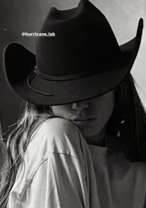 Cowboy Hat, A Black, A Woman, Cowboy, Black And White, Hair, White, Instagram, Black