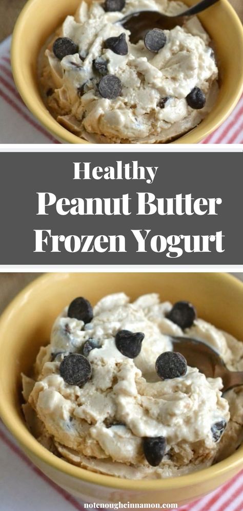 Ella Vegan, Healthy Frozen Yogurt, Healthy Peanut Butter Cups, Frozen Yogurt Recipes, Reese's Peanut Butter Cup, High Protein Desserts, Clean Eating Desserts, Frozen Ice, Protein Desserts