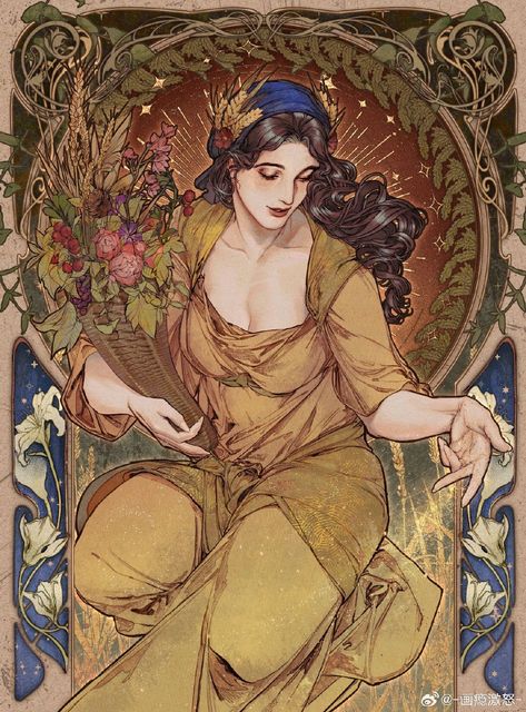 Alphonse Mucha Art, رورونوا زورو, Mucha Art, Art Nouveau Illustration, Nerd Life, Arte Sketchbook, Alphonse Mucha, المملكة العربية السعودية, Dope Art