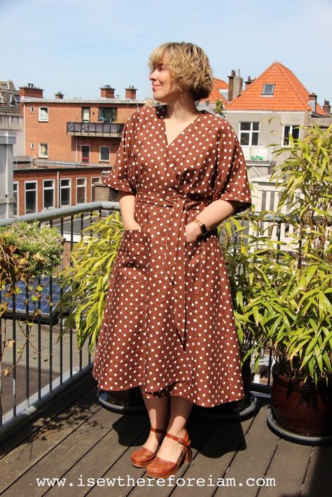 Elodie Wrap Dress, Wrap Dres, Closet Core Patterns, Indie Craft, Wrap Dress Pattern, Pretty Shorts, Midi Length Skirts, My Wardrobe, Denim Cotton