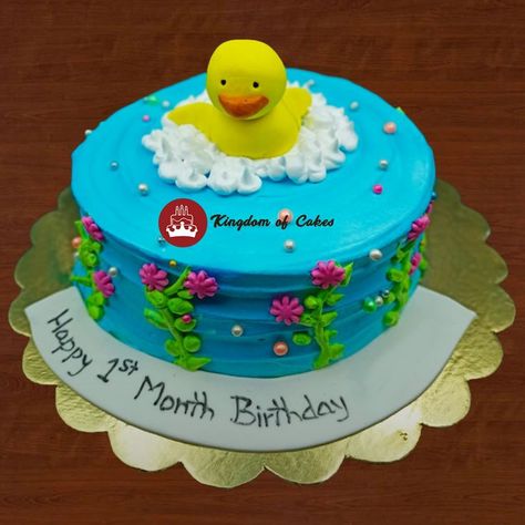 Glimpse of god in your 1st month’s birthday to complete 11 more months to make your 1 year way. Celebrate your little new born’s 1st month birthday surrounded little duckies on the cake. Nd give bestest to your kids. Delivery across Delhi NCR Visit website www.kingdomofcakes.in for more unique designs or call our helpline number +91 9999 81 2200 to discuss your customized cake Happy 1 Month, Customized Cake, Special Birthday Cakes, Cool Birthday Cakes, Visit Website, Delhi Ncr, 1 Year, Special Occasion, Birthday Cake