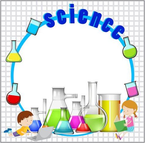 Poster Border Design, Scientist Clipart, Science Border, Class Board Decoration, Element Chemistry, Science Clipart, Science Images, Science Equipment, Border Templates