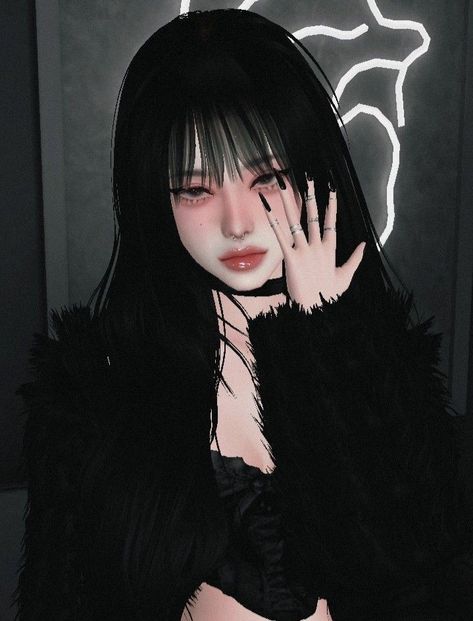 Imvu Hair Ideas, Avatar Black, Imvu Fits, Black Hair Anime Guy, Imvu Girl, Black Hair Aesthetic, Imvu Outfits, Imvu Outfits Ideas Cute, Y2k Girl