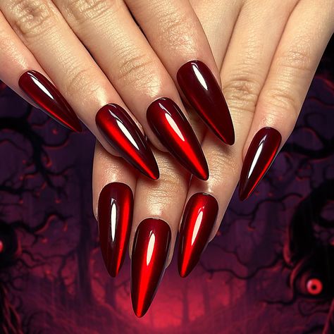 PRICES MAY VARY. Get ready for Halloween with our spooky Halloween fake nails. Halloween press on false nails,perfect for costume party. Use Halloween fake nail,elevate your trick-or-treating game. Halloween style false nail,Stylish and fun. Add a touch of magic to your fingers with our enchanting press on Halloween nails. False nails contains 24 pcs acrylic nails, allowing you to choose the fake nail pieces that fit your nail size. Application: 1.Wash hand and push back cuticles. 2.File and sha Long Almond, Halloween Press On Nails, Nagel Tips, Nail Forms, Diamond Nails, Red Cat, Cat Eyes, Stick On Nails, False Nail