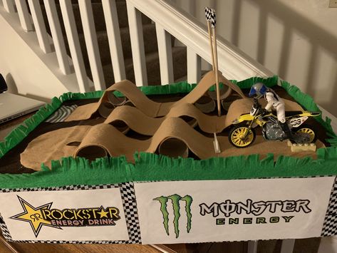 Motocross Valentine Boxes, Dirt Bike Valentines Boxes, Dirt Bike Crafts, Motorcycle Valentine Box Ideas, Dirtbike Valentines Boxes, Dirt Bike Valentine Box Ideas, Dirt Bike Valentines, Monster Truck Valentines Boxes Boys, Valentines Box Ideas For Boys