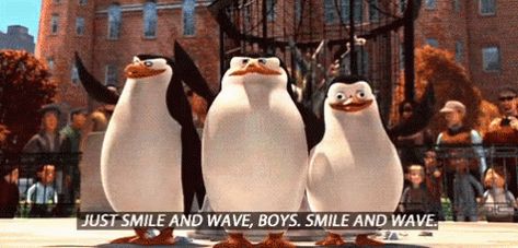 Skipper Smile And Wave Boys GIF - Skipper SmileAndWaveBoys Madagascar - Discover & Share GIFs Nod Gif, Waving Gif, Penguins Of Madagascar, Smile And Wave, Boy Gif, Frank Stella, Awkward Moments, Just Smile, Disney And Dreamworks