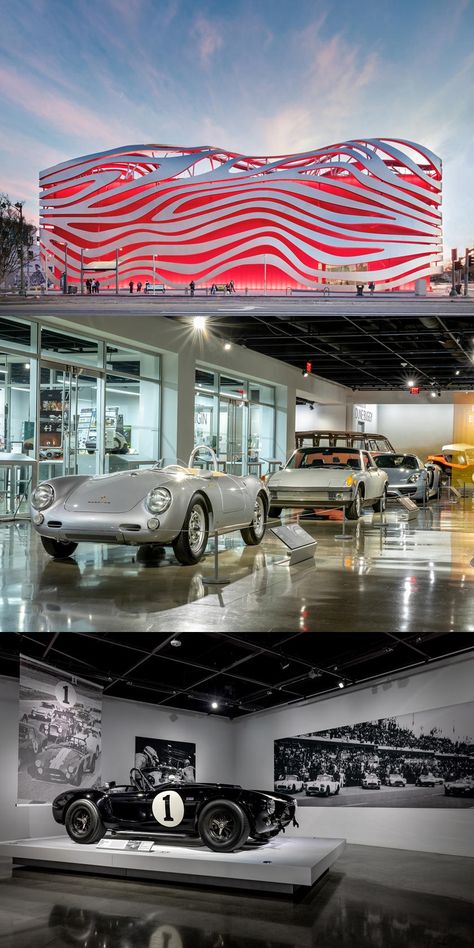 Petersen Automotive Museum, Peterson Automotive Museum, Car Museum Architecture, Minecraft Museum, California Bucket List, Museum Plan, California Roadtrip, Los Angeles Museum, Architecture Model House