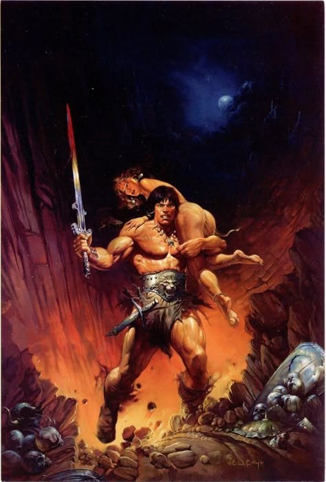 Conan Barbarian, Barbarian King, Hyborian Age, Ken Kelly, Robert E Howard, Boris Vallejo, Frank Frazetta, Conan The Barbarian, Red Sonja