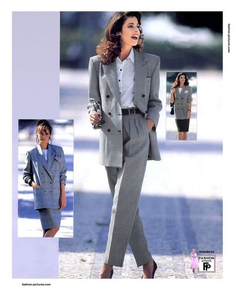 Women Suits Trends #womensuit #women #fashion #sneakers #fashionactivation #suittrend 1990s Fashion Trends, Look Office, 80’s Fashion, Fashion 80s, Corporate Fashion, Fashion Office, Women's Suits, 1990s Fashion, Retro Mode