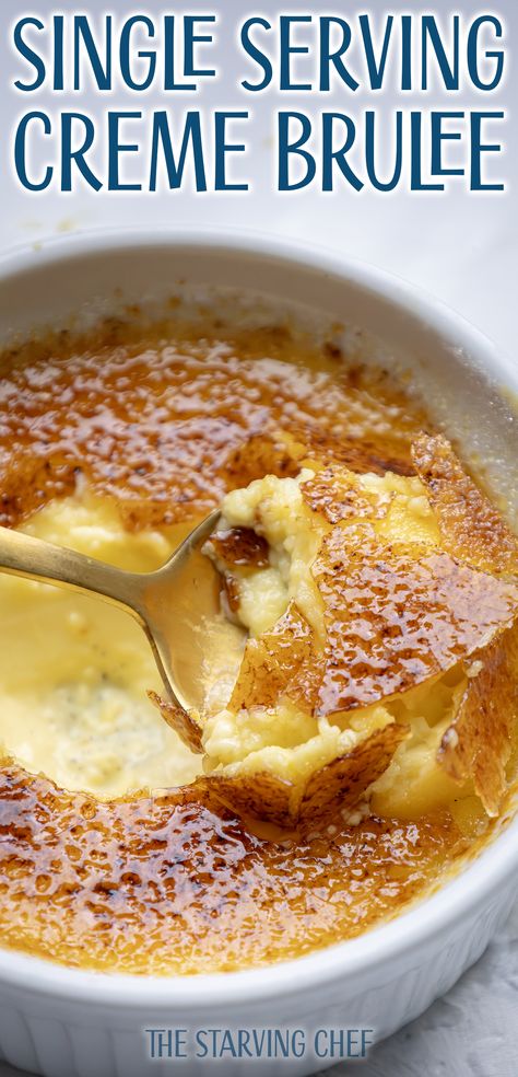 Creme brulee - single serving alternative! Cream Burlee, Cafe Cabinet, Best Creme Brulee, Best Creme Brulee Recipe, Dairy Free Heavy Cream, Custard Dessert Recipes, Cream Brulee, Creme Brulee Recipe, Brulee Recipe