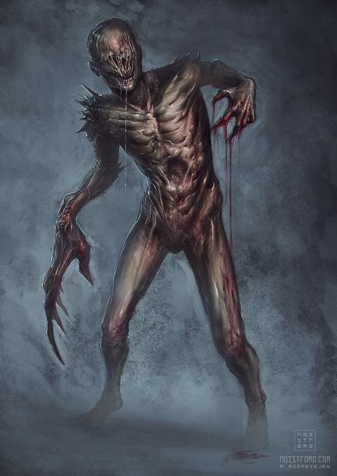 ArtStation - Undead mutant, Marius Siergiejew Fantasy Mutant, Horror Concept, Arte Zombie, Zombie Monster, Apocalypse Art, Zombie Art, Horror Monsters, Ange Demon, Cool Monsters