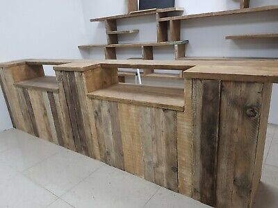 Vape Shop Counter Bar Reclaim Rustic Industrial Glass Display W200 x H90 x D67cm | eBay Till Counter, Country Store Display, Cafe Counter, Retail Counter, Chair Stool, Village Shop, Shop Counter, Wooden Counter, Counter Bar