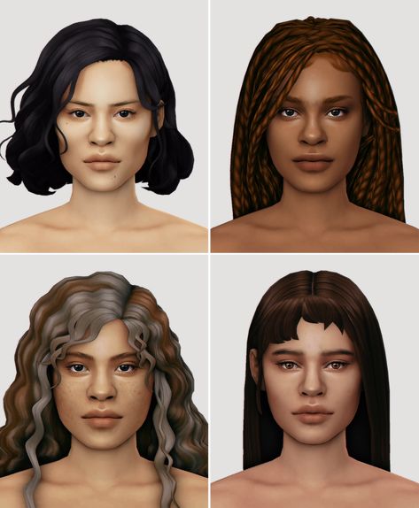 Sims Maxis Match, Maxis Match Hair, Sims 4 Cc Maxis, Sims 4 Cc Maxis Match, Simulator Games, Sims Stories, The Sims 4 Skin, Cc Hair, Hair Messy