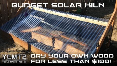 Budget DIY Solar Kiln Solar Kiln, Off Grid Survival, Wood Kiln, Diy Budget, Wood Router, Wood Turning Projects, Backyard Diy Projects, Cool Woodworking Projects, Diy Solar