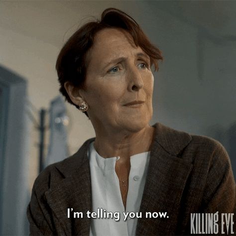 Carolyn is still inscrutable. Carolyn Martens, Villanelle Gif, Intentional Wardrobe, Killing Eve Villanelle, Fiona Shaw, Eve Polastri, Eve Villanelle, Martens Style, Killing Eve