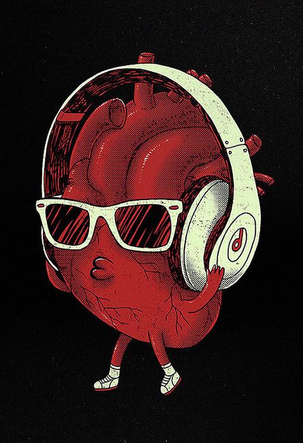 heartBEAT by dzeri29, via Flickr Headphones Art, Music Machine, Headphones Design, Art Gallery Wallpaper, Heart Art, Tee Design, Music Art, In A Heartbeat, Wall Wallpaper