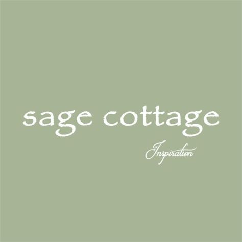 Sage Bedrooms, Sage Cottage, Brick Paint Colors, Sage Bedroom, Cottage Names, Sage Kitchen, Sage Green Paint, Living Room Wall Color, Cottage Decor Farmhouse