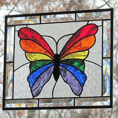 Stainglass Ideas, Stained Glass Rainbow, Stain Glass Window Art, Glass Painting Patterns, Stained Glass Patterns Free, Glass Painting Designs, Glass Window Art, Stained Glass Birds, Making Stained Glass