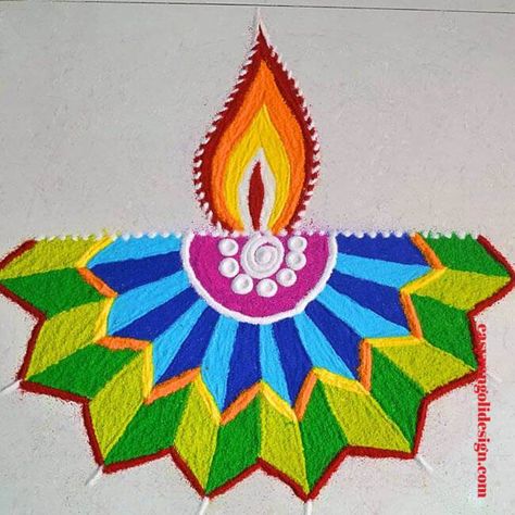 50 Creative Rangoli Design (Rangoli Ideas) - October 2019 Diya Rangoli Designs Latest, Latest Rangoli Designs Creative 2024, Geometric Rangoli Designs, Diya Rangoli Designs Diwali, Geometric Rangoli, 2023 Rangoli, Rangoli Idea, 3d Rangoli, Diwali Crafts