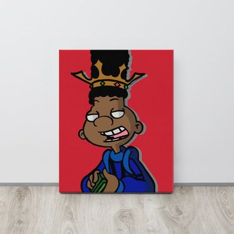 Tjamalart - Etsy Türkiye Inspired Painting, Hey Arnold, Pop Art Painting, Art Pop, Hand Painting Art, Atlanta Georgia, Abstract Paintings, Atlanta Ga, Painting Inspiration