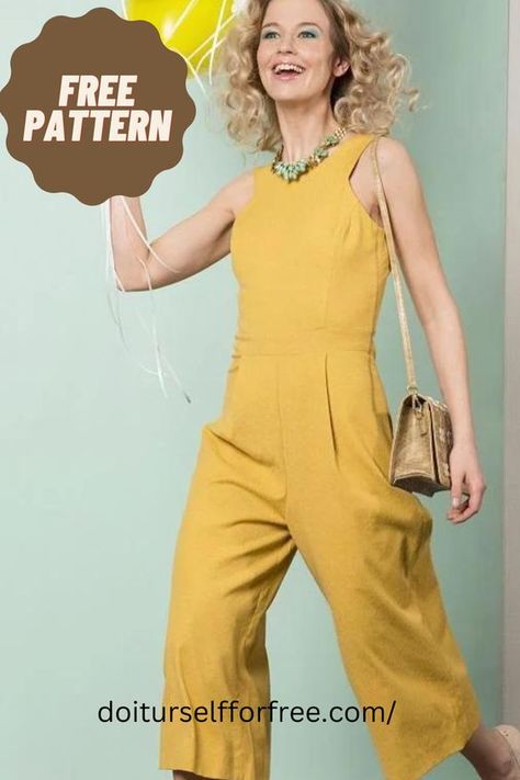 Explore a wide range of free sewing patterns and fashion embroidery and diy magazines at doiturselfforfree.com.Create amazing things for children and babies, men and women, and even home ware for free.All the free patterns are available in PDF format. Easy Sewing Patterns Free Templates, Free Womens Sewing Patterns, Printable Sewing Patterns Free, Womens Jumpsuit Pattern, Pdf Sewing Patterns Free, Jumpsuit Pattern Free, Free Dress Sewing Patterns, Kids Sewing Patterns Free, Plush Sewing Patterns