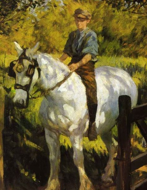 Stanhope Forbes Western Artwork, Equestrian Art, Horse Portrait, Start Reading, Irish Art, Horse Drawings, Equine Art, White Horses, Arts Center