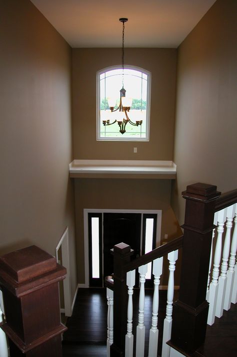 I want to install the ledge over the door! Looks amazing Ledge Above Front Door, Entryway Ledge, Double Entryway, Entryway Landing, Grand Entryway, Foyer Ideas, House Updates, Foyer Design, Entry Hall