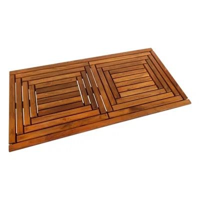 Bamboo & Teak & Wood Bath Rugs & Mats You'll Love | Wayfair Teak Bath Mat, Teak Bathmat, Bathroom Doorway, Teak Bath, Shower Mats, Shower And Bath, Wood Bath, Shower Bathroom, Towel Storage