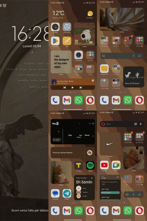 screen Xiaomi android aesthetic brown marrone app home lockscreen set up sfondo immagini widget disposizione mui Deforestation Drawing, App Organizer, Samsung Homescreen Layout Ideas, Android Organization, Android Widgets, Themes For Mobile, Android Wallpaper Art, Black And White Photo Wall, Iphone Wallpaper Classy