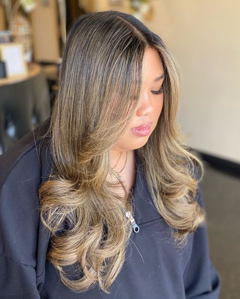 Would you like your blonde DRAMATIC or NATURAL? My beautiful client chose DRAMATIC❗️ 1st BLONDE balayage session results from DARK hair •full babylights , money piece + tip outs • layered haircut •blowout hairstyle ⏰: 6hrs. Swipe for BEFORE➡️ 🌹🌹🌹🌹🌹🌹🌹🌹🌹🌹🌹🌹🌹🌹🌹🌹🌹🌹🌹 #beforeandafter #hair #transformation #blondebalayage #blondehair #moneypiece #layeredhaircut #blowout #hairstyle #losangeles #northhollywood #trending #hairstylist #glam_orossa Balayage With Money Piece, Money Piece Blonde, Haircut Blowout, Blowout Hairstyle, Money Piece, Blowout Hair, Layered Haircut, Blonde Balayage, Hair Transformation